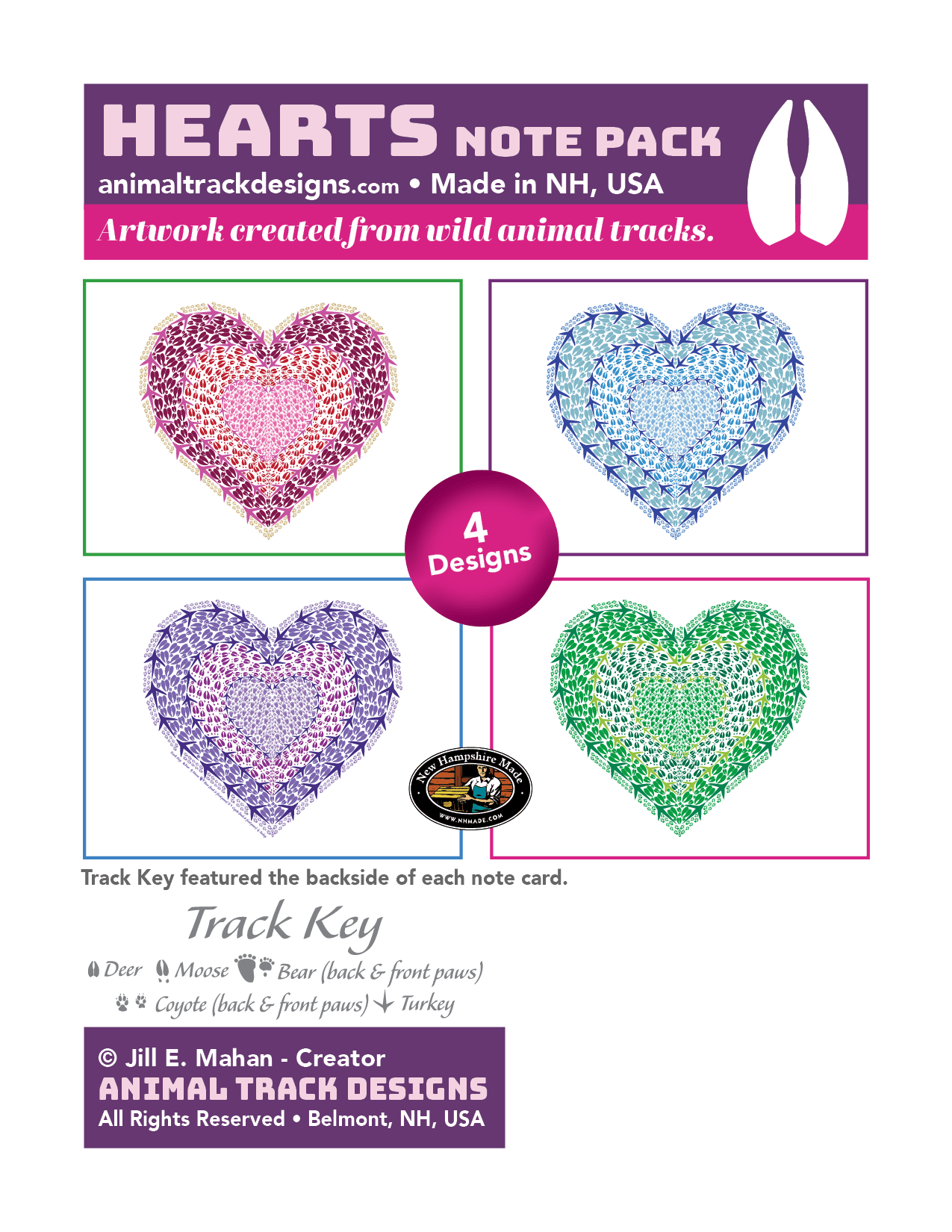HEARTS NOTE PACK - Multi Packs